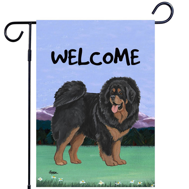 Tibetan Mastiff Garden Flag