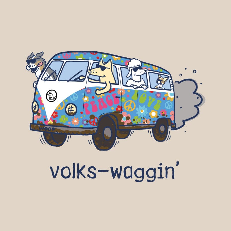 AKC Volks-Waggin - Ladies Curvy V-Neck Tee