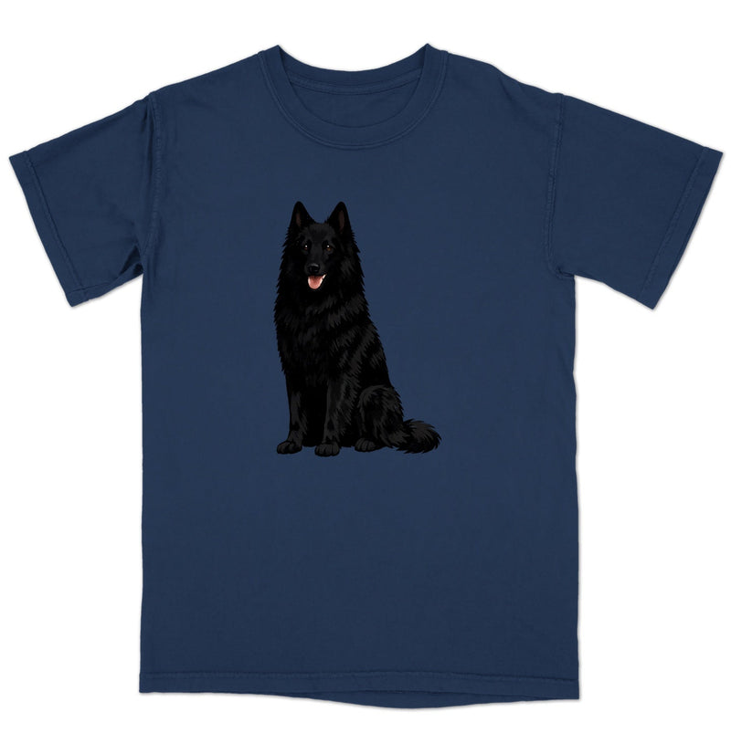 Watercolor Belgian Sheepdog Adult Unisex T-Shirt