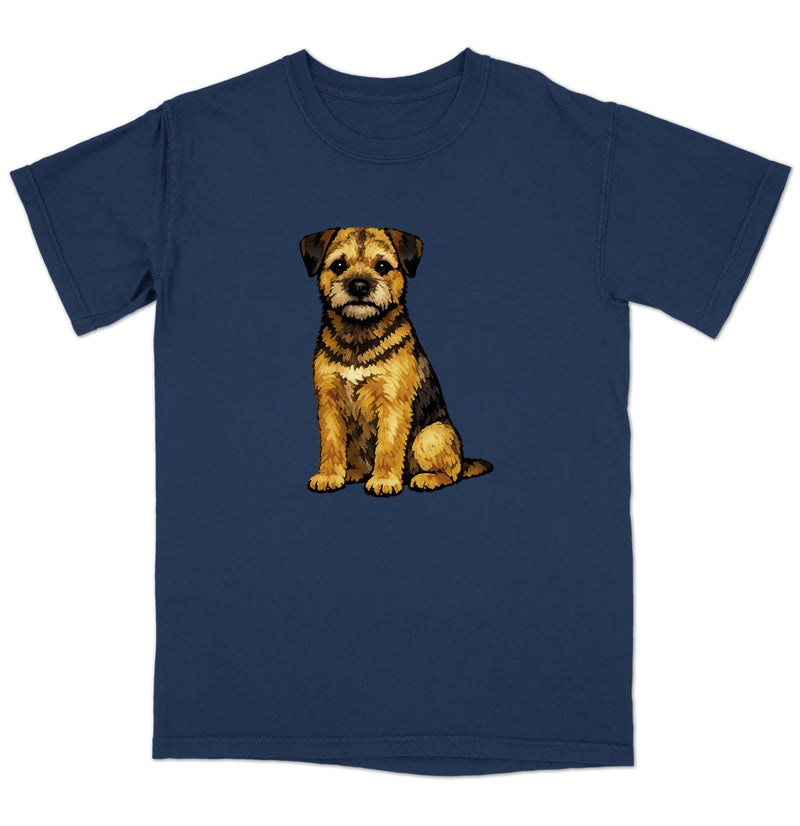 Watercolor Border Terrier Adult Unisex T-Shirt