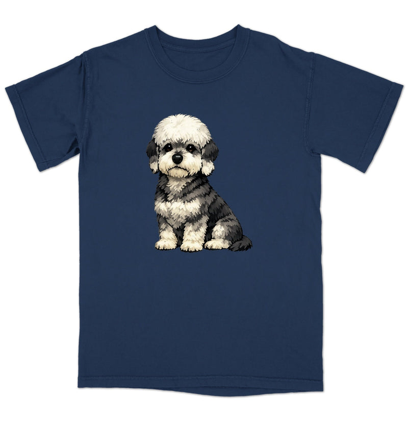 Watercolor Dandie Dinmont Terrier Adult Unisex T-Shirt