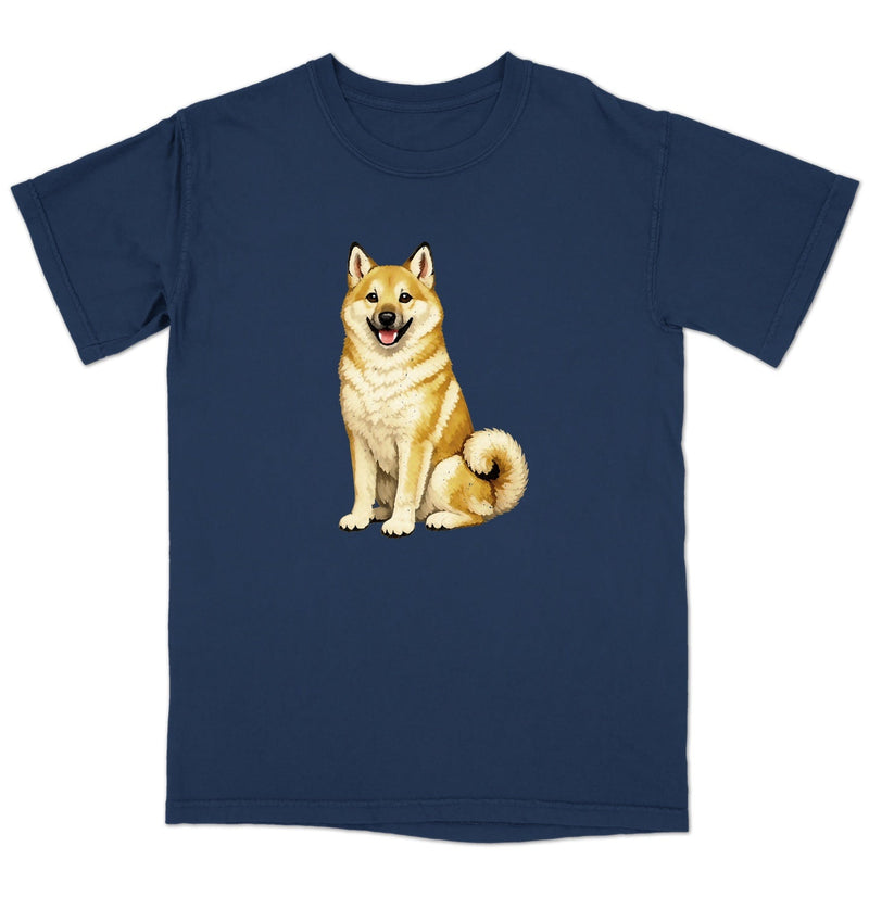 Watercolor Norwegian Buhund Adult Unisex T-Shirt