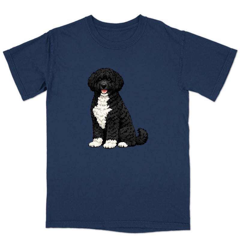 Watercolor Portuguese Water Dog Adult Unisex T-Shirt