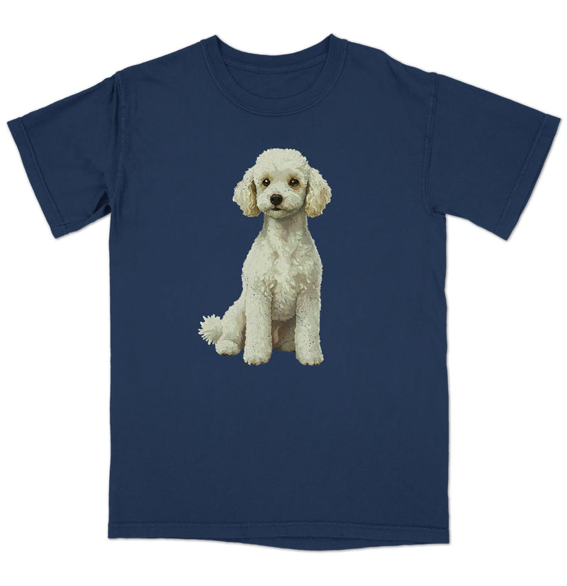 Watercolor Miniature Poodle Adult Unisex T-Shirt