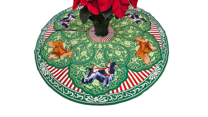 English Cocker Spaniel Christmas Tree Skirt