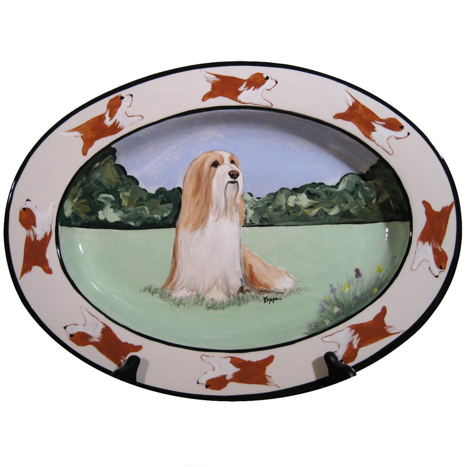 Hand-Painted Personalized Ceramic Oval Platter