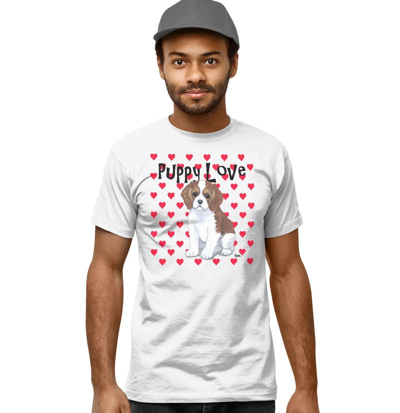 Cavalier King Charles Spaniel Puppy Love - Adult Unisex T-Shirt