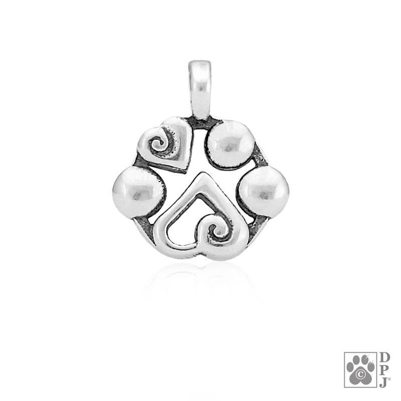 Sterling Silver Heart to Heart Pendant