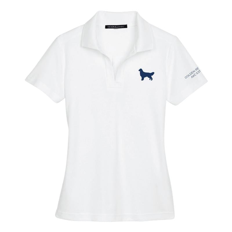 Golden Retriever Embroidered AKC Women's Polo