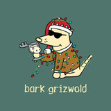 Bark Grizwold - Classic Long-Sleeve T-Shirt | Crimson Red | Small | Cotton | Teddy The Dog