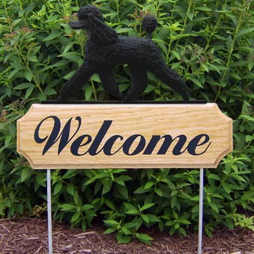Poodle Welcome Sign