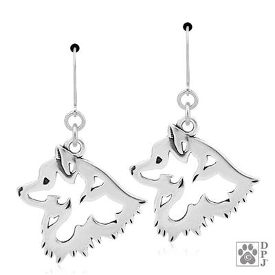 American Eskimo Dog, Head, Earring