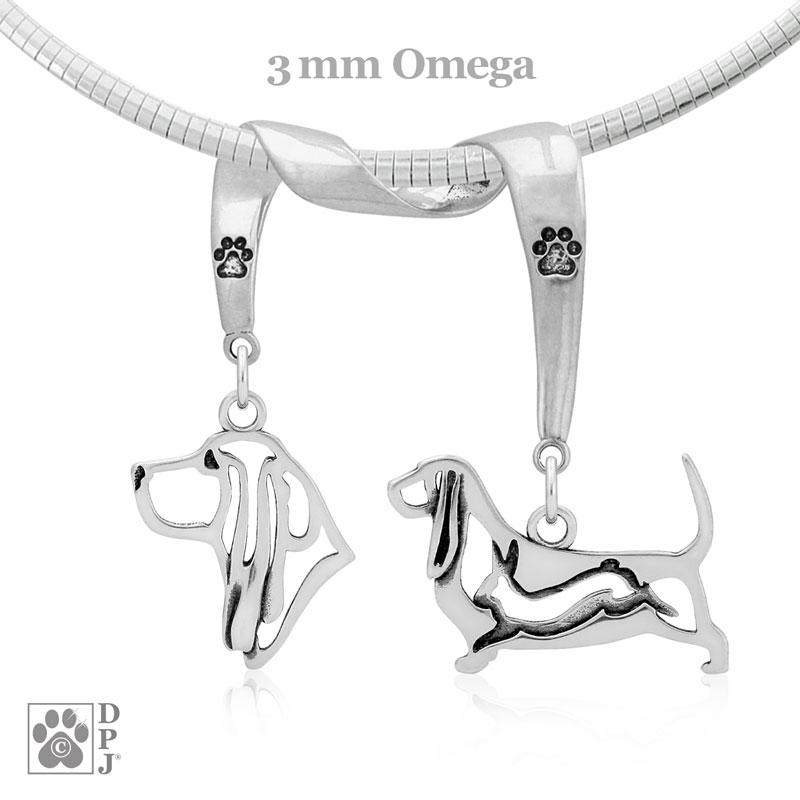 Basset Hound, Charm Holder, Necklace