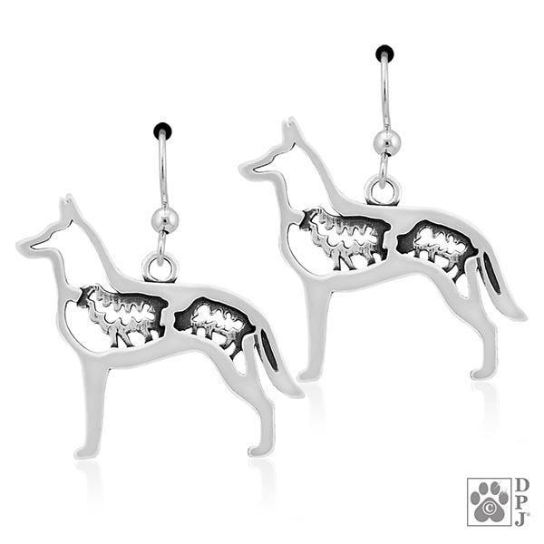 Belgian Malinois w/Sheep, Body, Earring