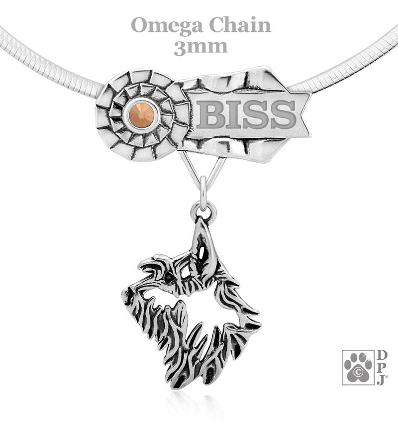 Berger Picard, Head, Engravable Ribbon Charm Holder