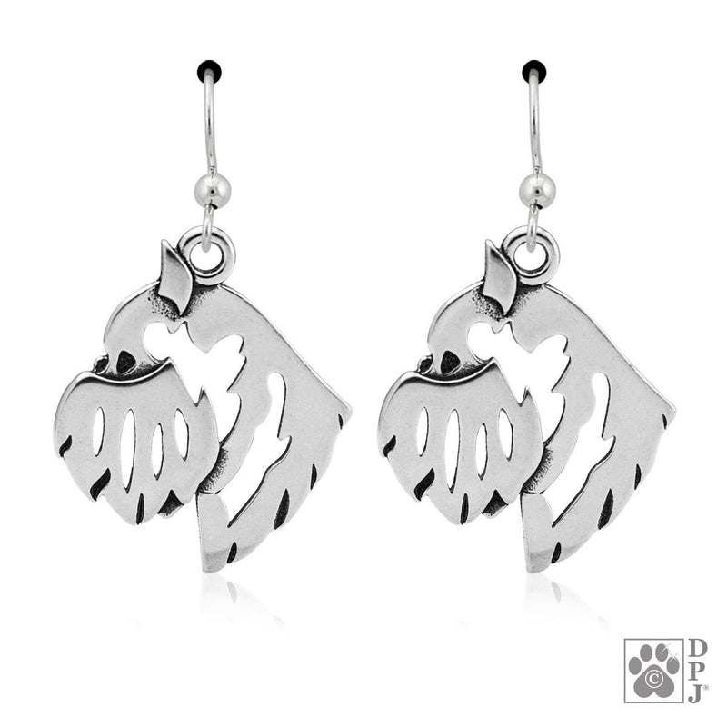 Brussels Griffon Rough Head, Earring