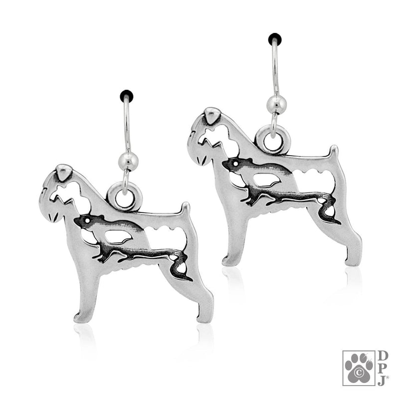 Brussels Griffon Rough w/Rat Body, Earring