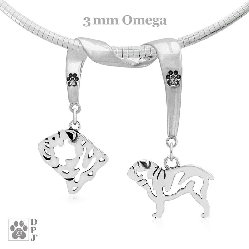 Bulldog, Charm Holder, Necklace
