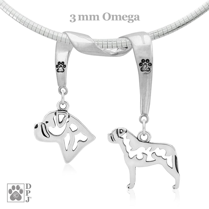 Bullmastiff, Charm Holder, Necklace