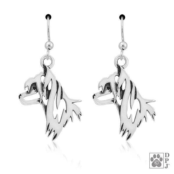 Chinese Crested, Head, Earring