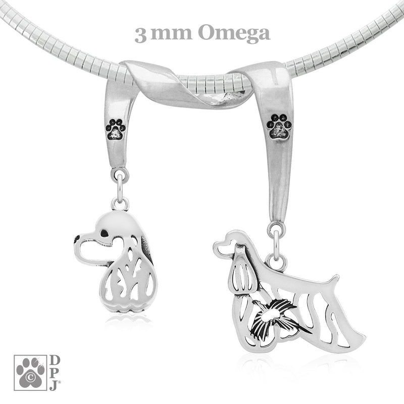 Cocker Spaniel, Charm Holder, Necklace