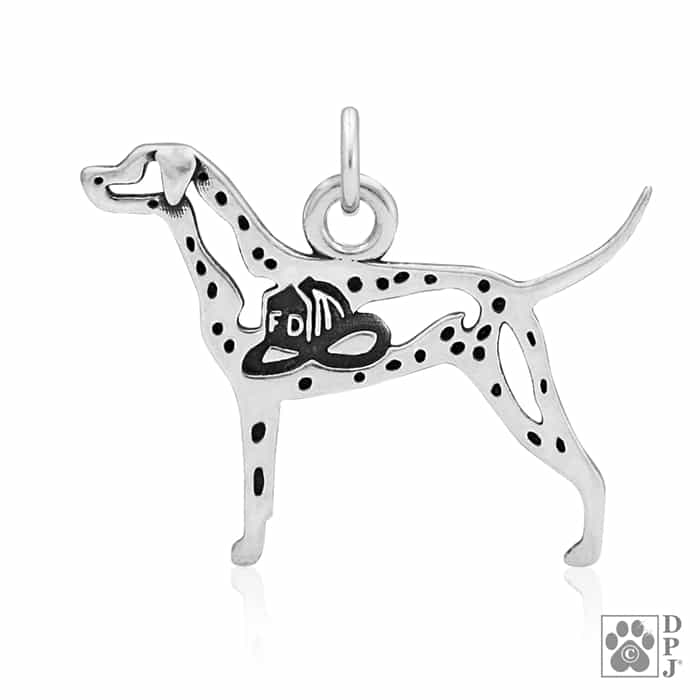 Dalmatian w/Fire Hat, Body, Pendant