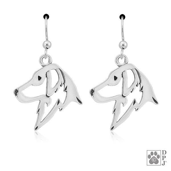 Flat-Coated Retriever, Head, Earring