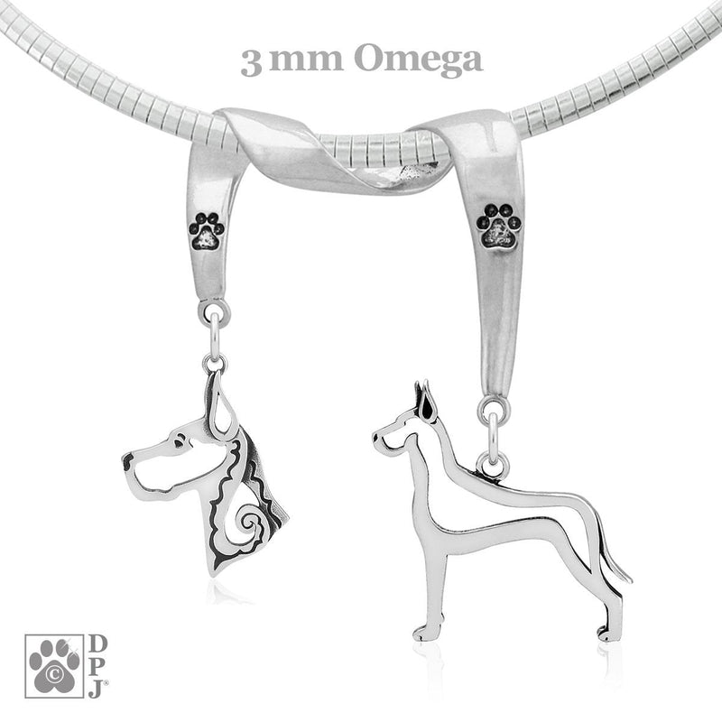 Great Dane, Charm Holder, Necklace