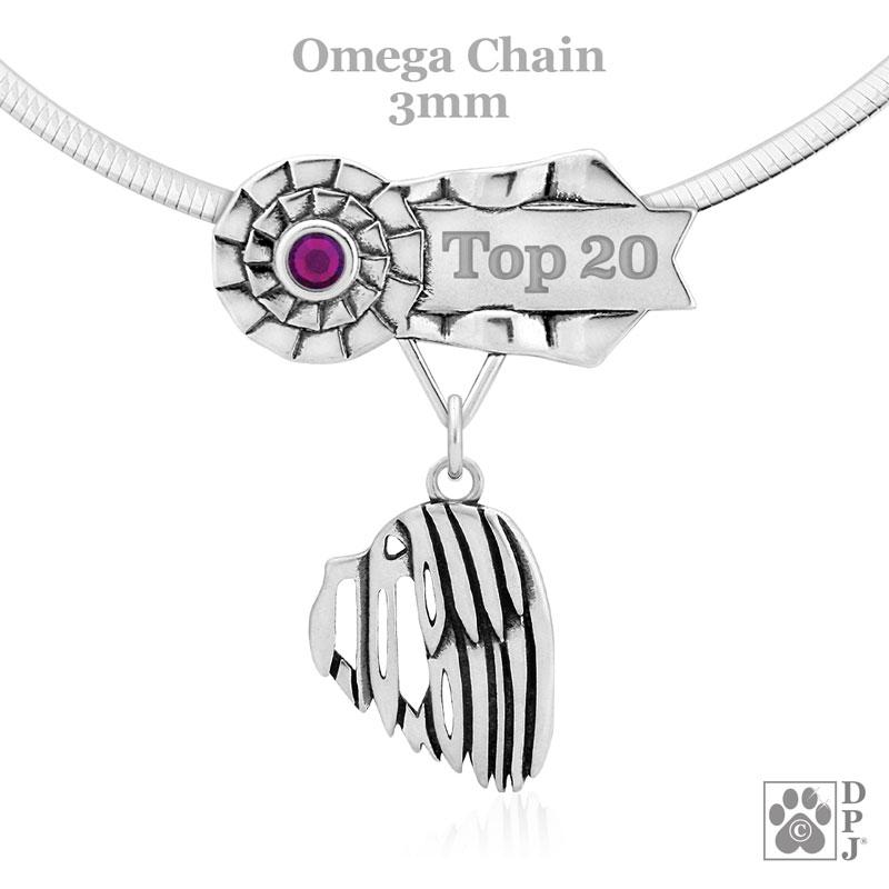 Havanese, Head, Engravable Ribbon Charm Holder