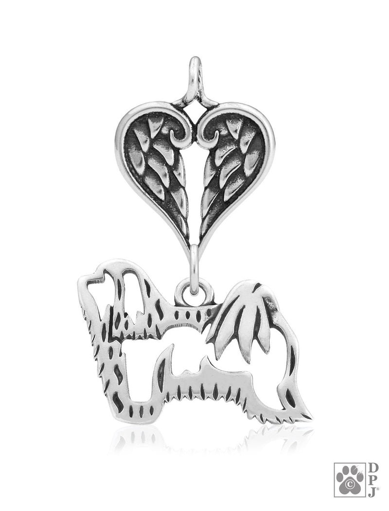 Havanese, Body, with Engravable Healing Angels Pendant