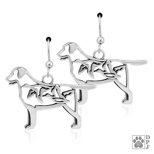Labrador Retriever w/Ducks, Body, Earring