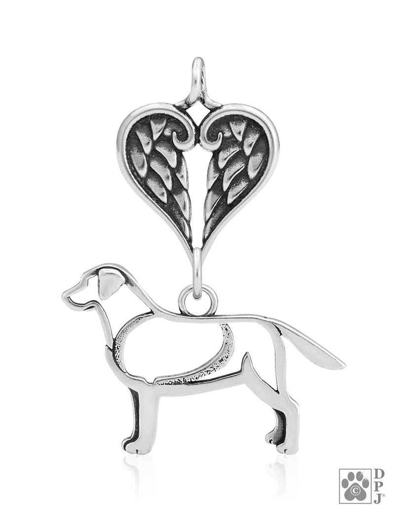 Labrador Retriever, Body, with Engravable Healing Angels Pendant