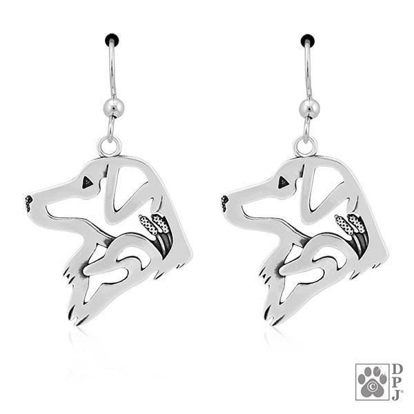 Nova Scotia Duck Tolling Retriever w/Duck, Head, Earring