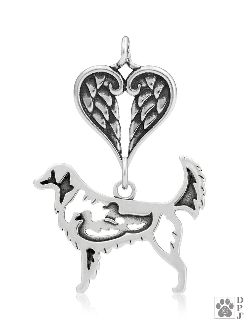 Nova Scotia Duck Tolling Retriever, Body, with Engravable Healing Angels Pendant