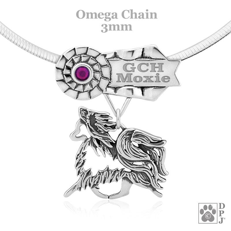 Papillon, Gaiting with Butterfly, Body, Engravable Ribbon Charm Holder