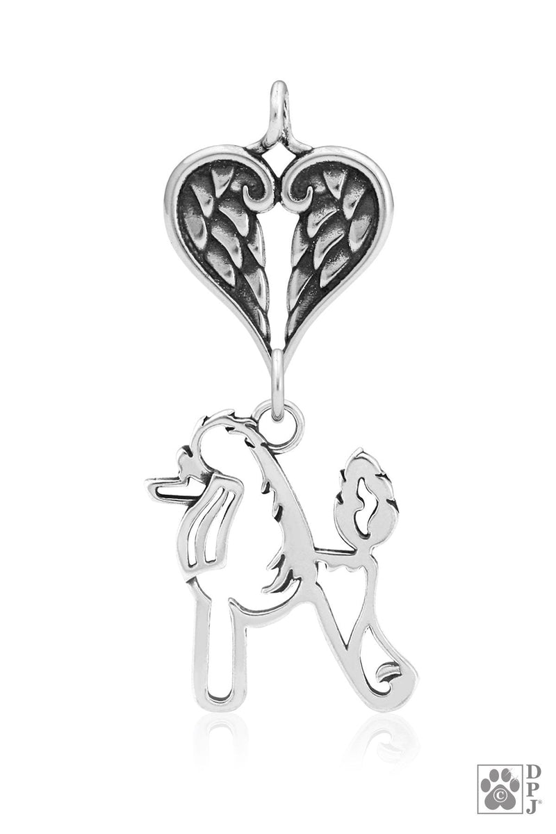 Poodle, Scandinavian Cut, Body, with Engravable Healing Angels Pendant