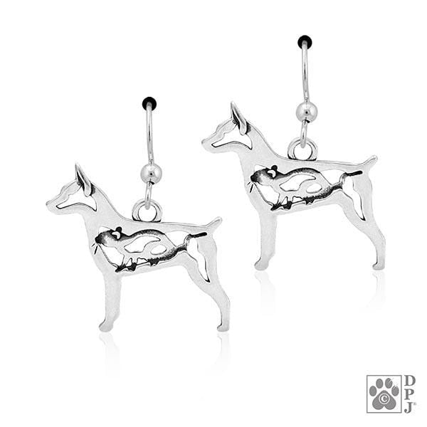 Rat Terrier w/Rat, Body, Earring