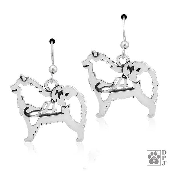Samoyed, w/Sled, Body, Earring