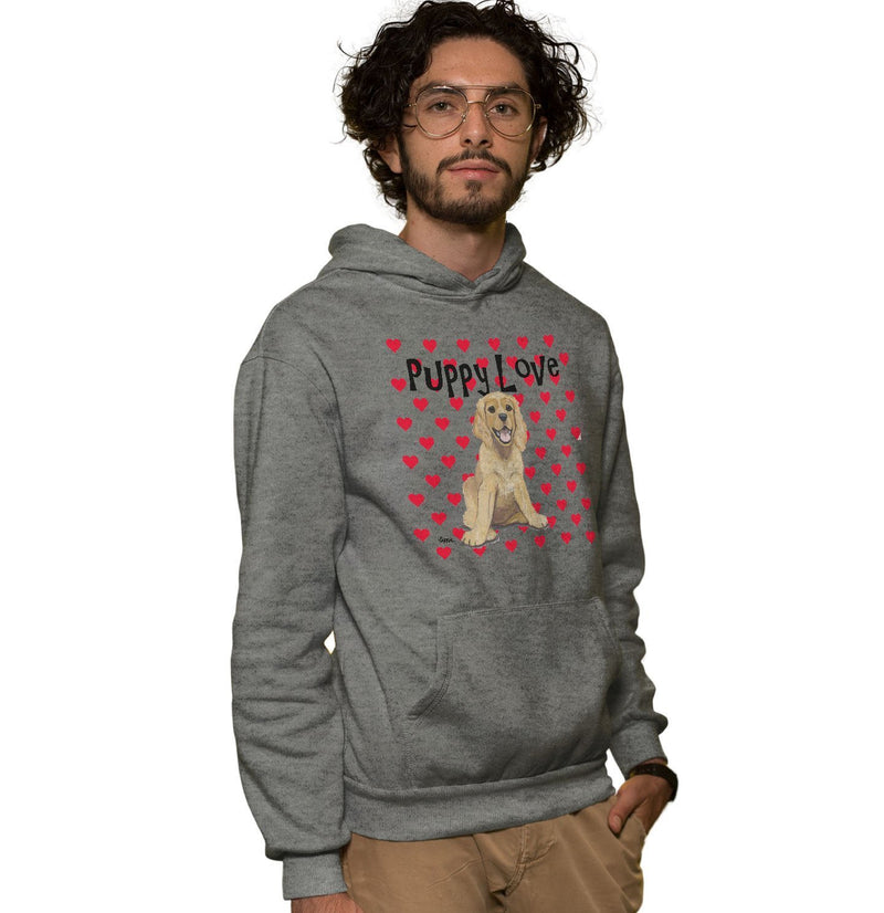 Cocker Spaniel Puppy Love - Adult Unisex Hoodie Sweatshirt