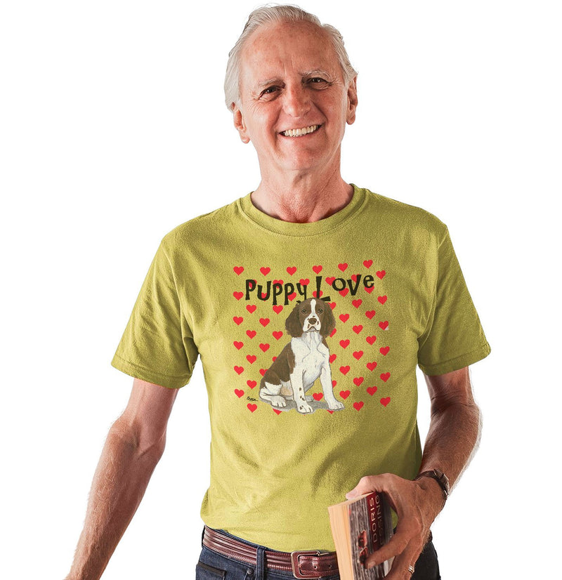 English Springer Spaniel Puppy Love - Adult Unisex T-Shirt