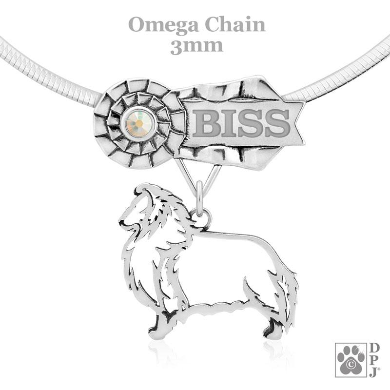 Shetland Sheepdog, Body, Engravable Ribbon Charm Holder