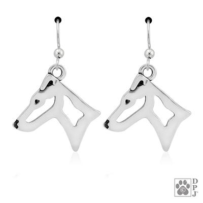 Smooth Fox Terrier Head, Earring