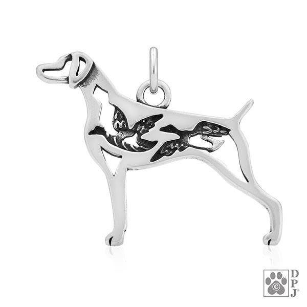 Weimaraner w/Ducks, Body, Pendant