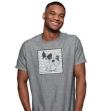 Tri-Color Papillon Love Text - Adult Unisex T-Shirt | AKC Shop