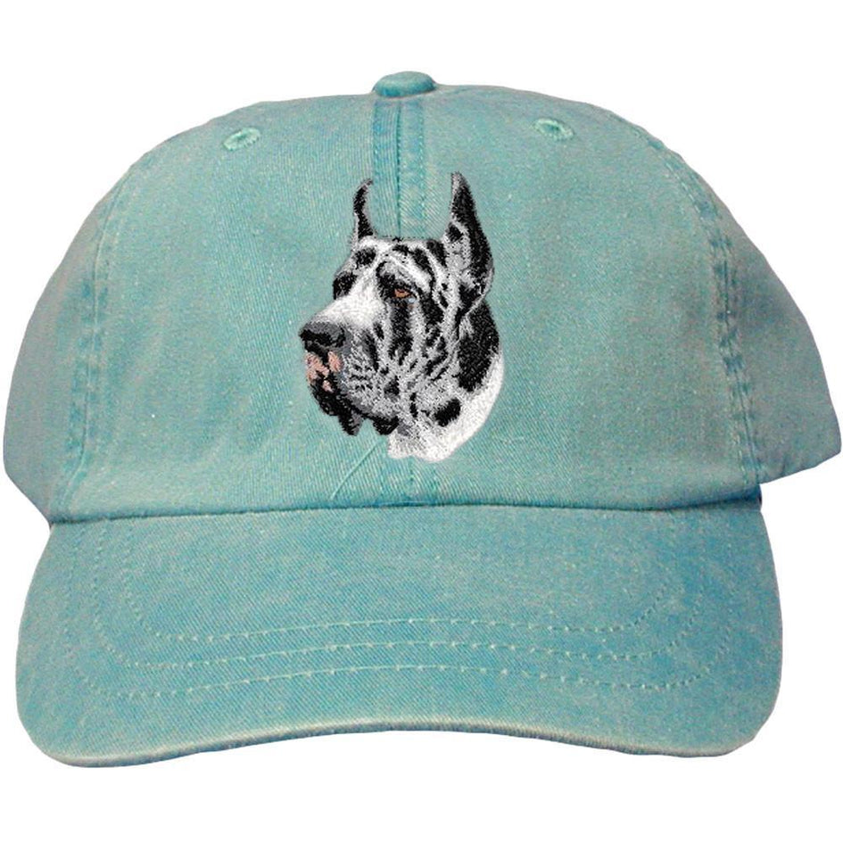 Embroidered Baseball Caps Turquoise  Great Dane D66