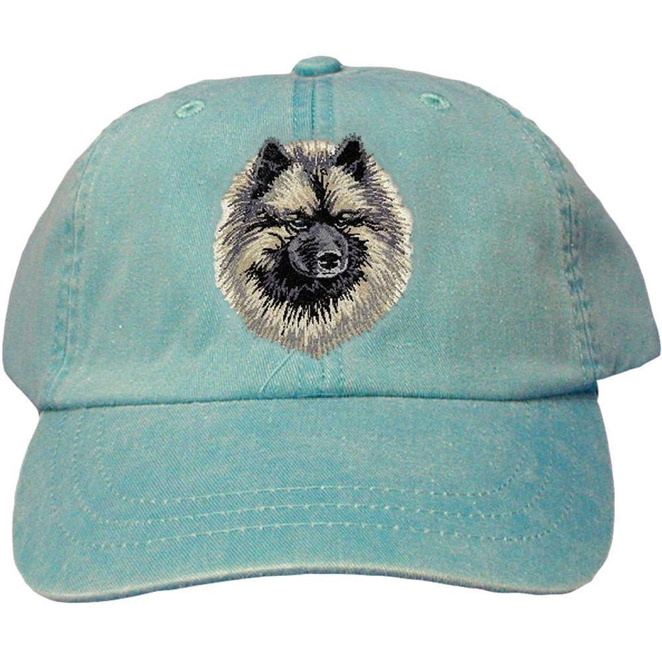 Embroidered Baseball Caps Turquoise  Keeshond DV169