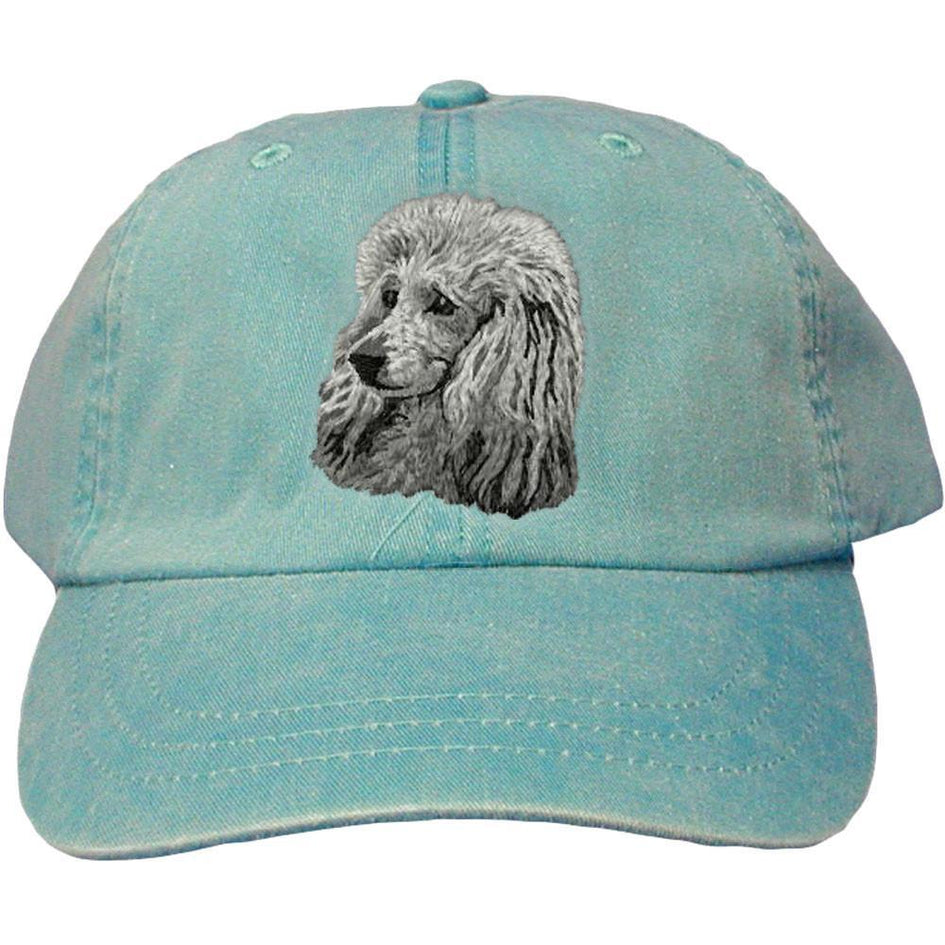 Embroidered Baseball Caps Turquoise  Poodle DM450