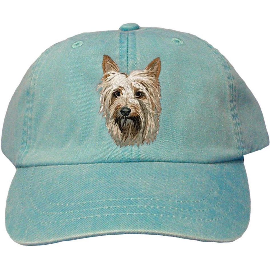 Embroidered Baseball Caps Turquoise  Silky Terrier DM405