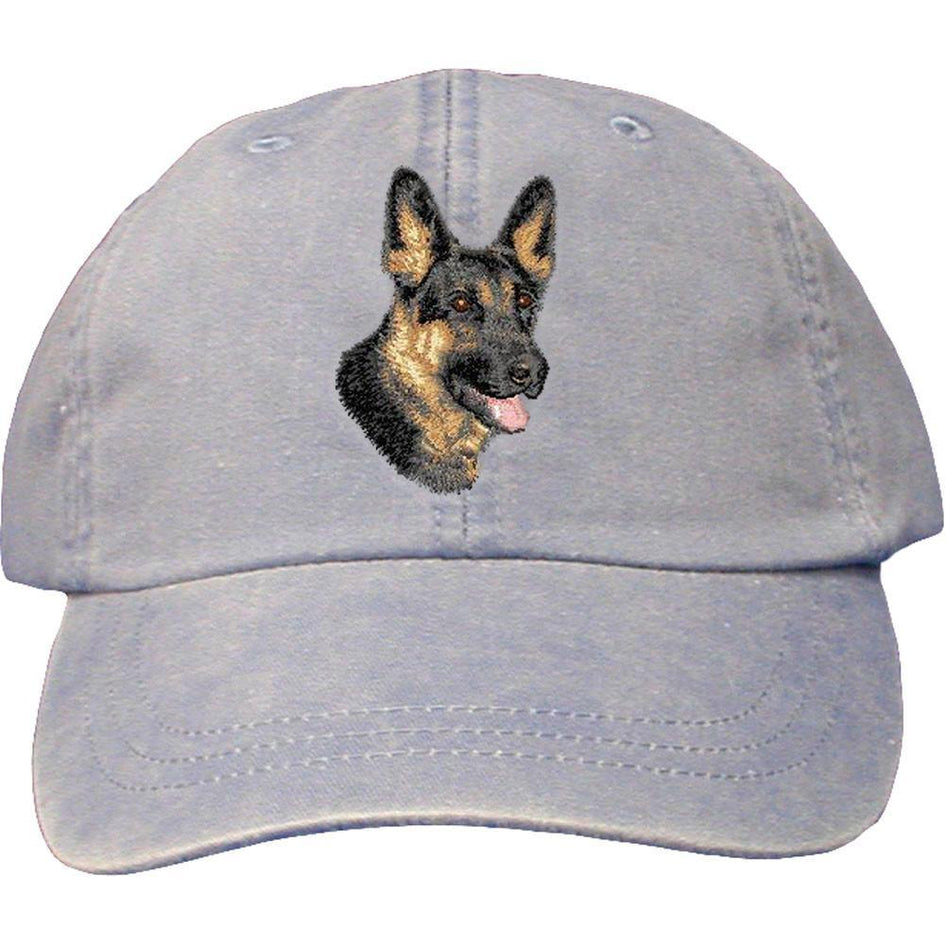 Embroidered Baseball Caps Light Blue  German Shepherd Dog D70