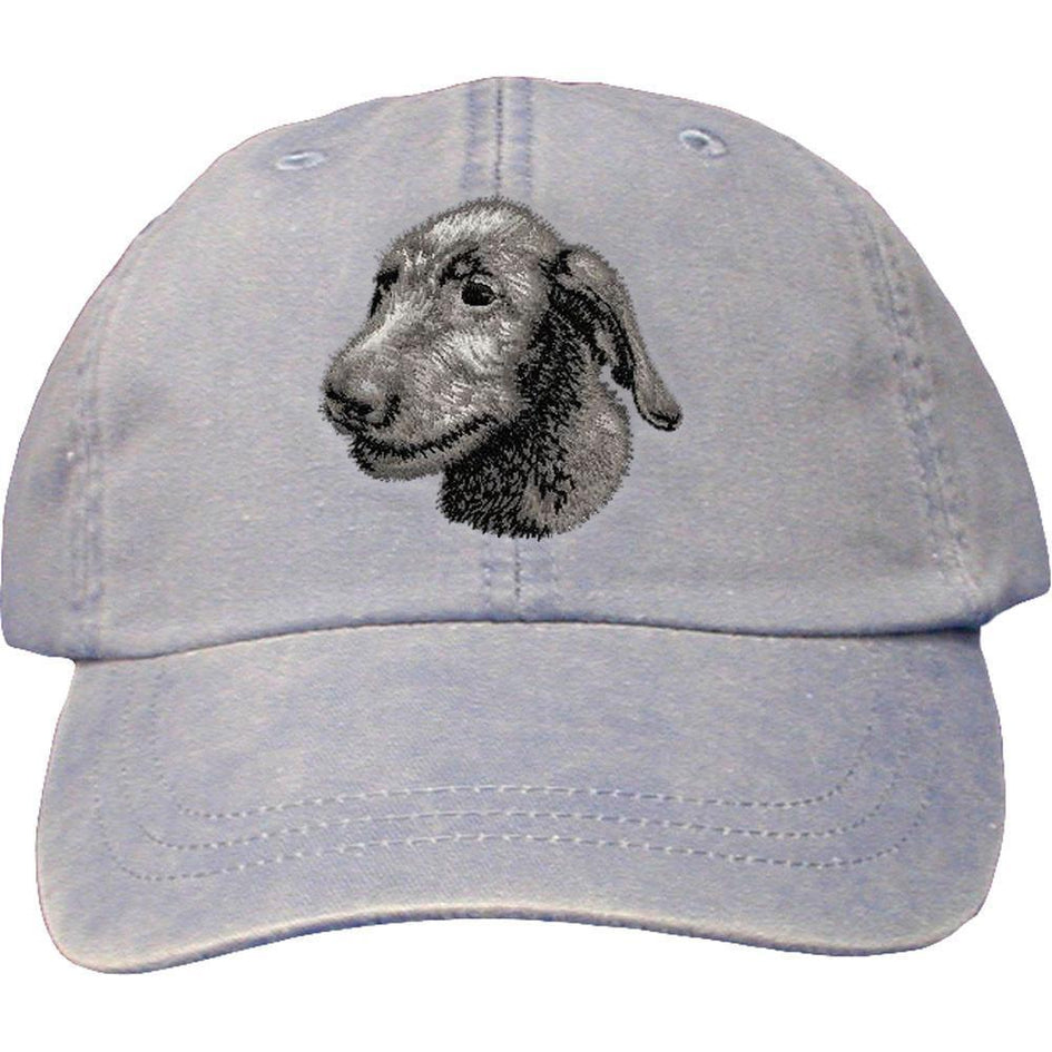 Embroidered Baseball Caps Light Blue  Irish Wolfhound D75